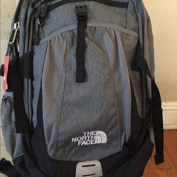 The North face Backpack Gray Black NWT - Picture 2 of 3